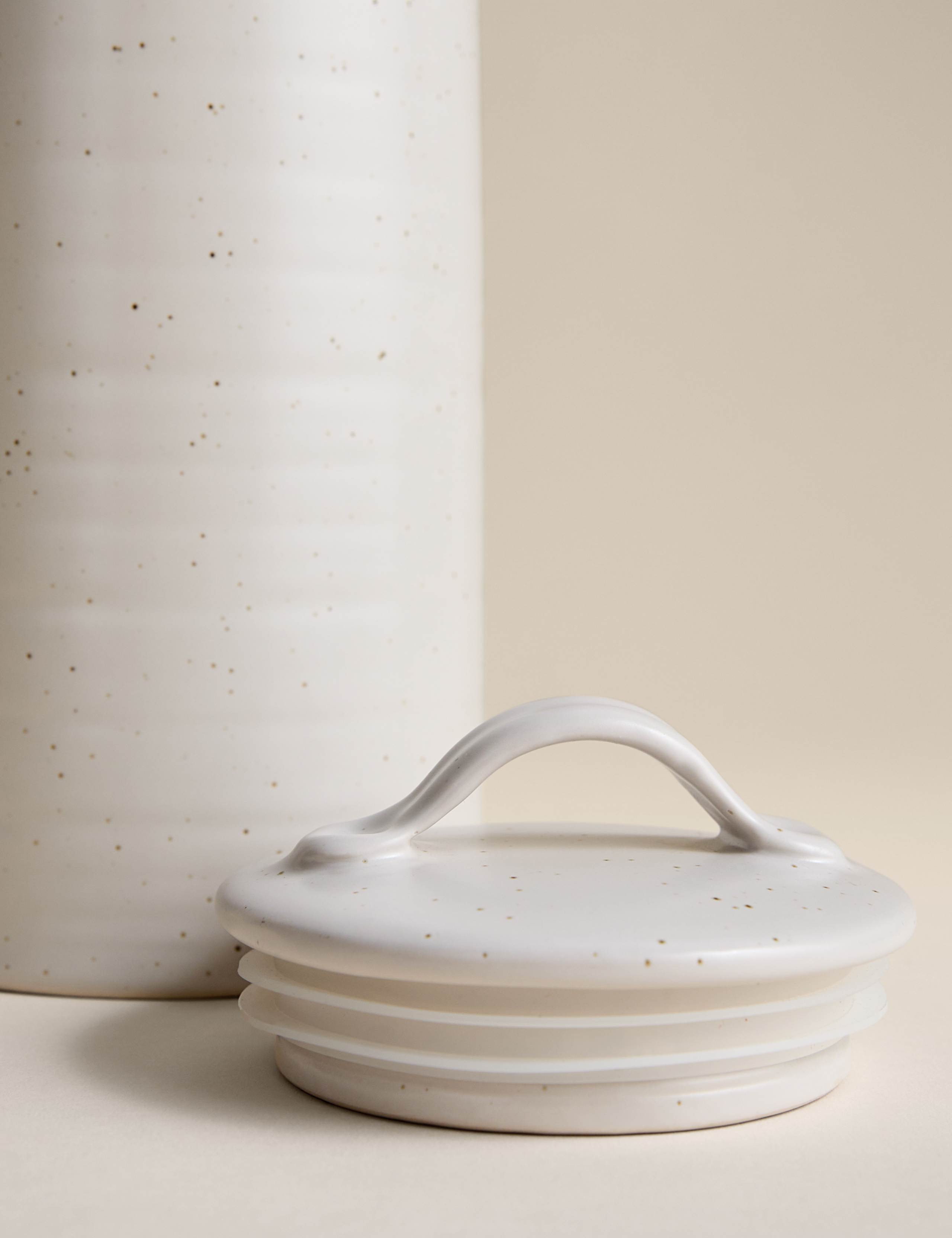 Tall ceramic stoneware storage jar 31cm (British brand)
