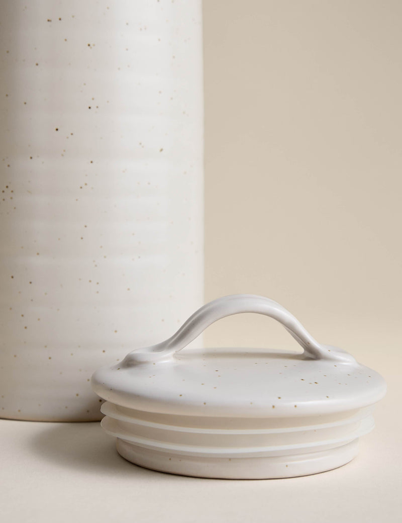 Tall ceramic stoneware storage jar 31cm (British brand)