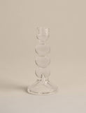Glass bobble candle holder tall 18.5 cm, UK version