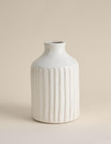 Tall ridged ceramic vase 30.2cm (British brand)