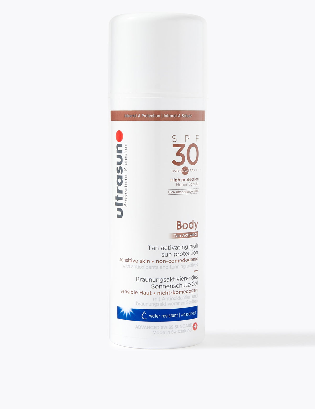 Ultrasun tan activator body cream SPF 30 150ml (British brand)