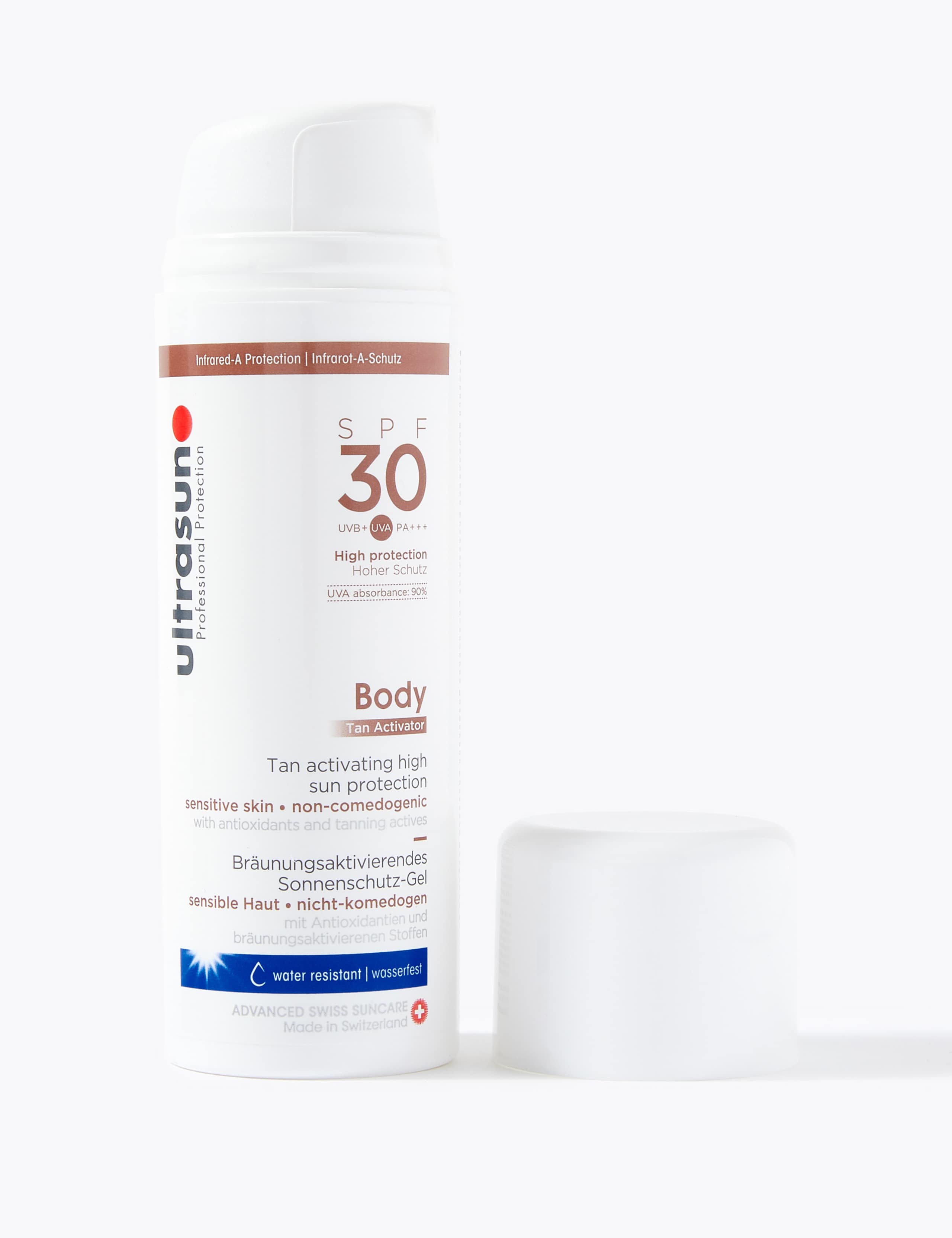 Ultrasun tan activator body cream SPF 30 150ml (British brand)