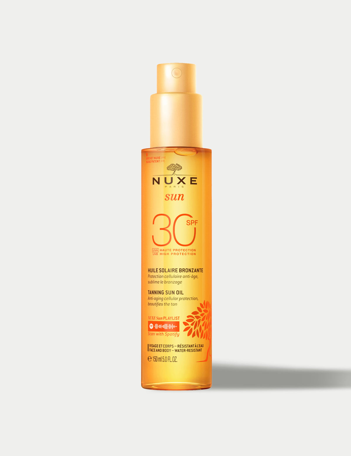 Tanning oil for face and body SPF30 150ml (British brand)
