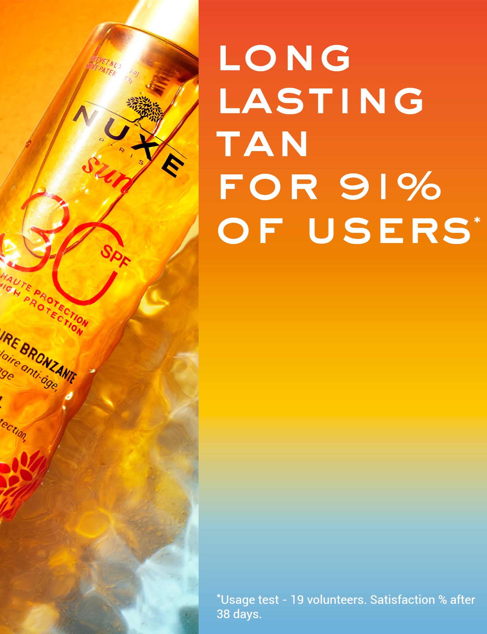 Tanning oil for face and body SPF30 150ml (British brand)