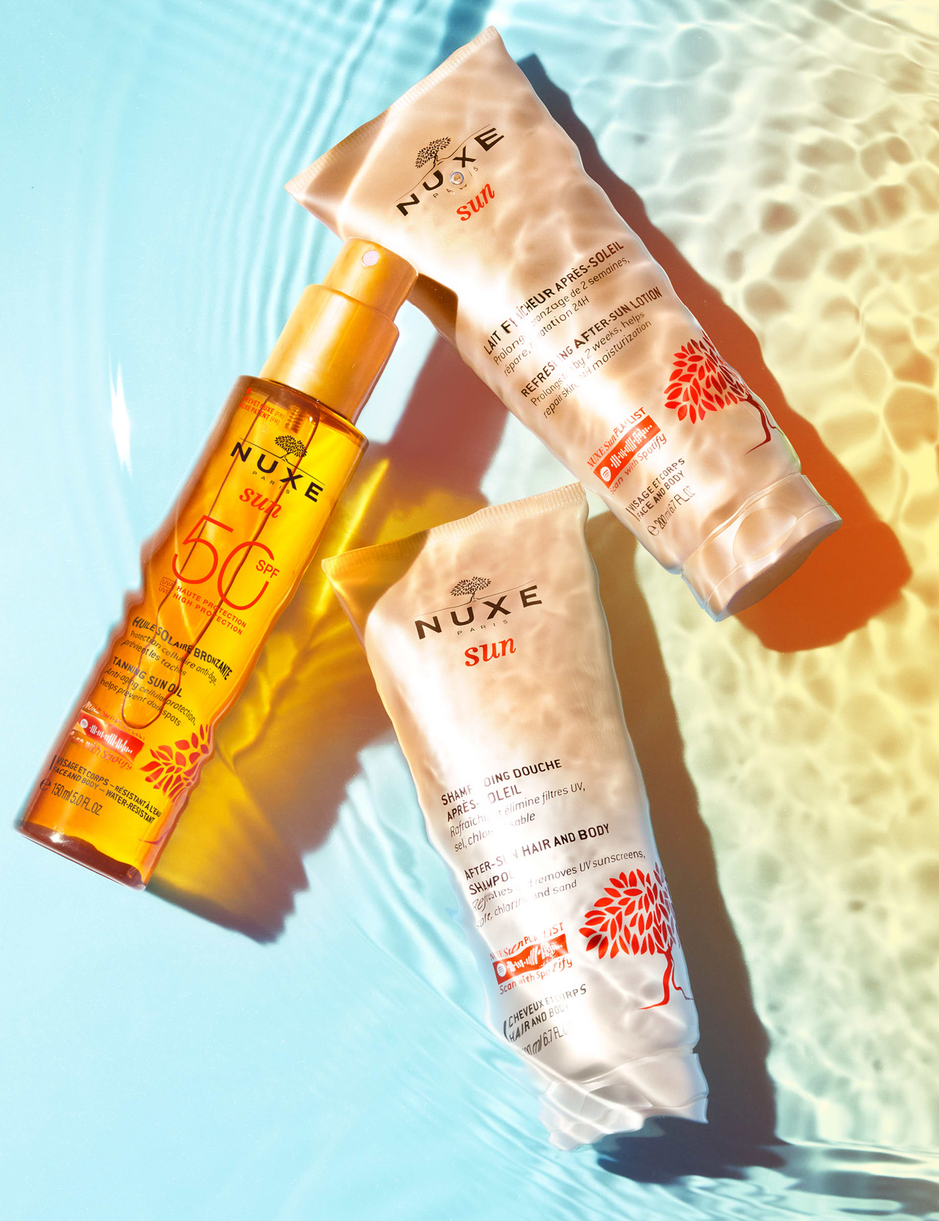 Nuxe tanning sun oil SPF50 150ml (British brand)