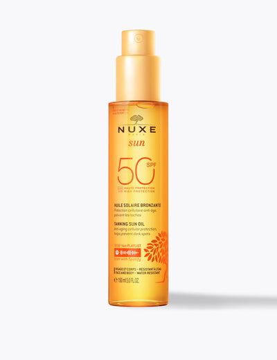 Nuxe Bräunungsöl Sonnenschutz LSF50 Hoher Schutz für Gesicht & Körper 150ml