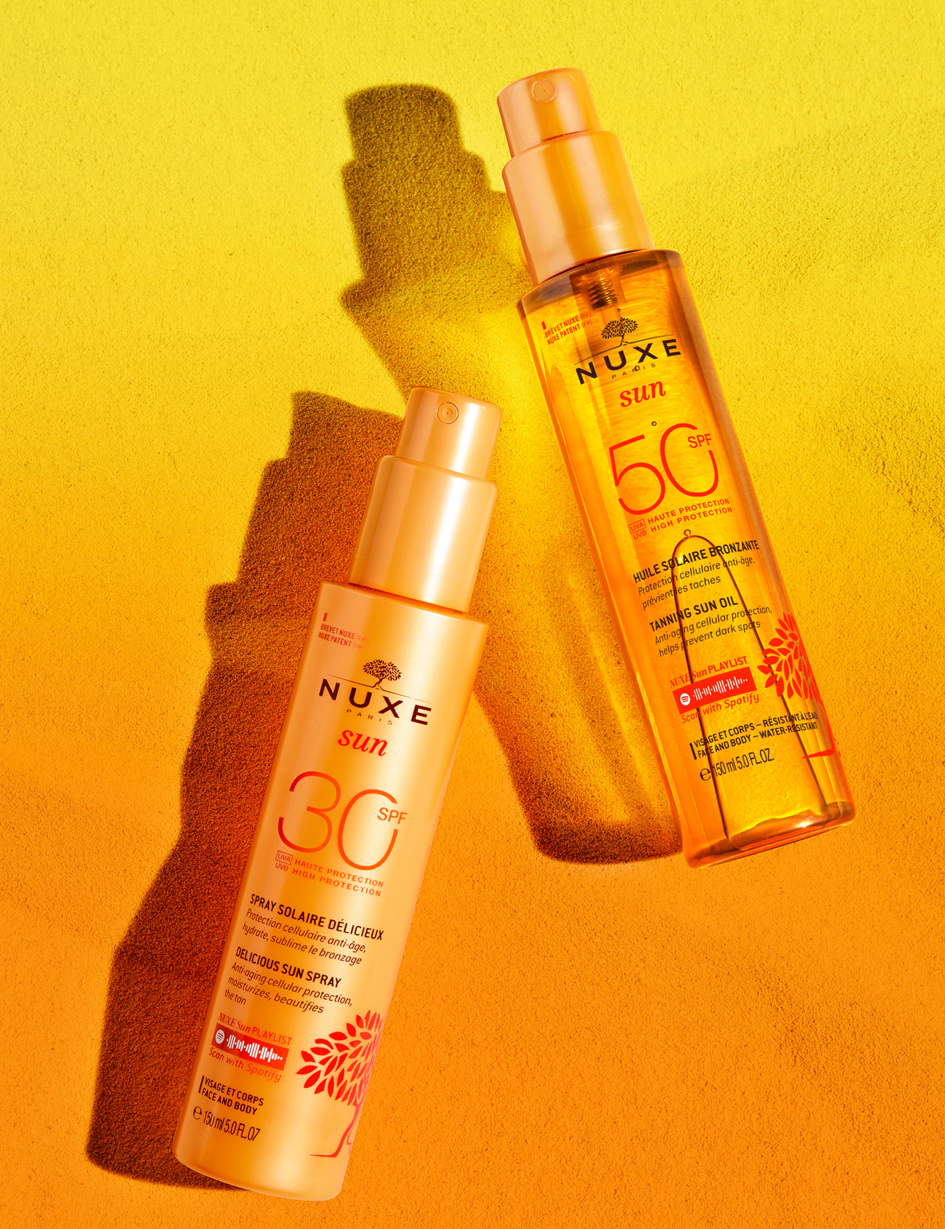 Nuxe tanning sun oil SPF50 150ml (British brand)