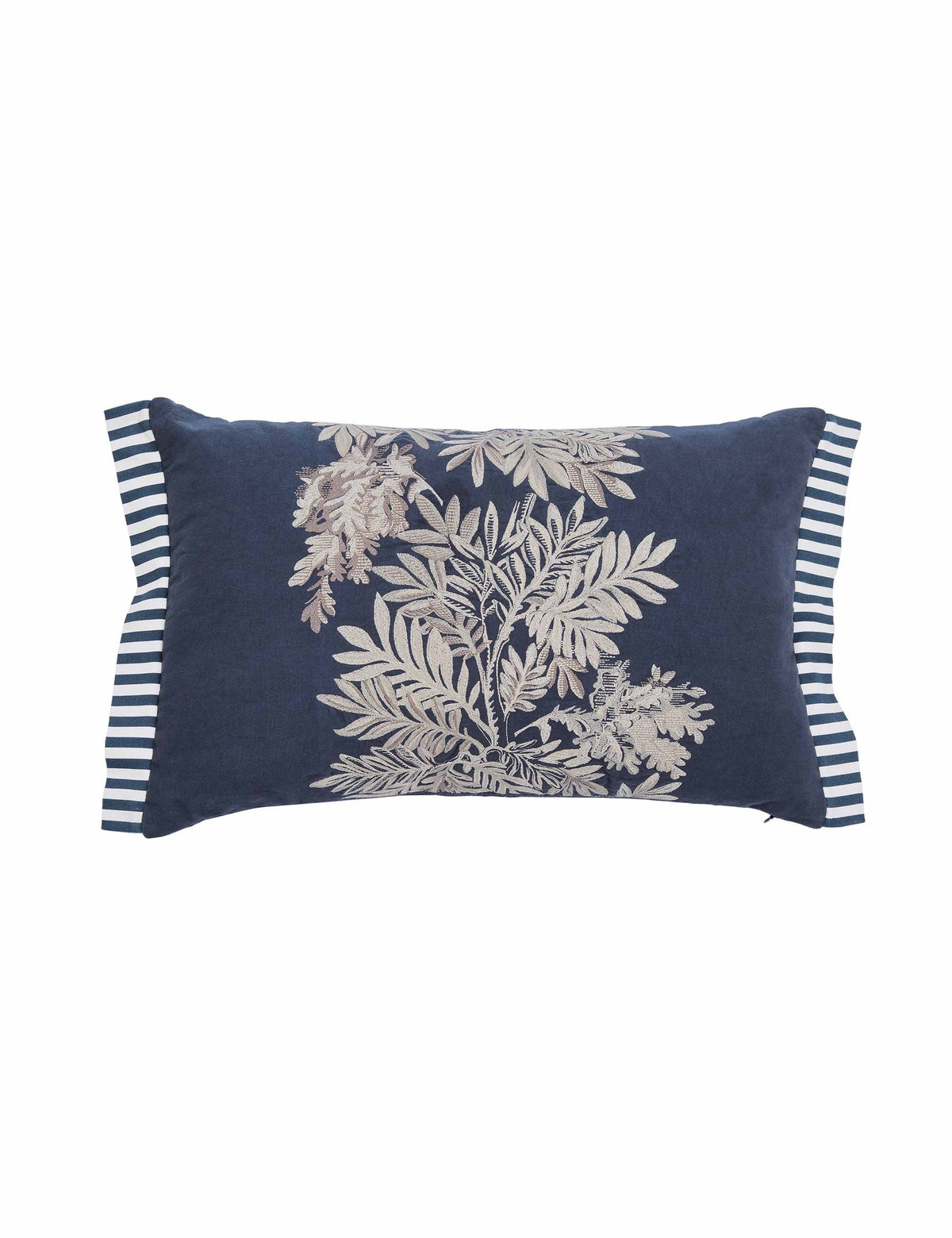 Tapestry tree and striped square cushion 40x60cm (British brand)