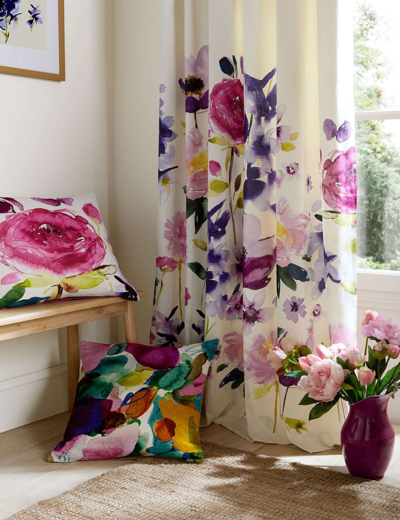 Bluebellgray Taransay cotton rich pencil pleat curtains - British product
