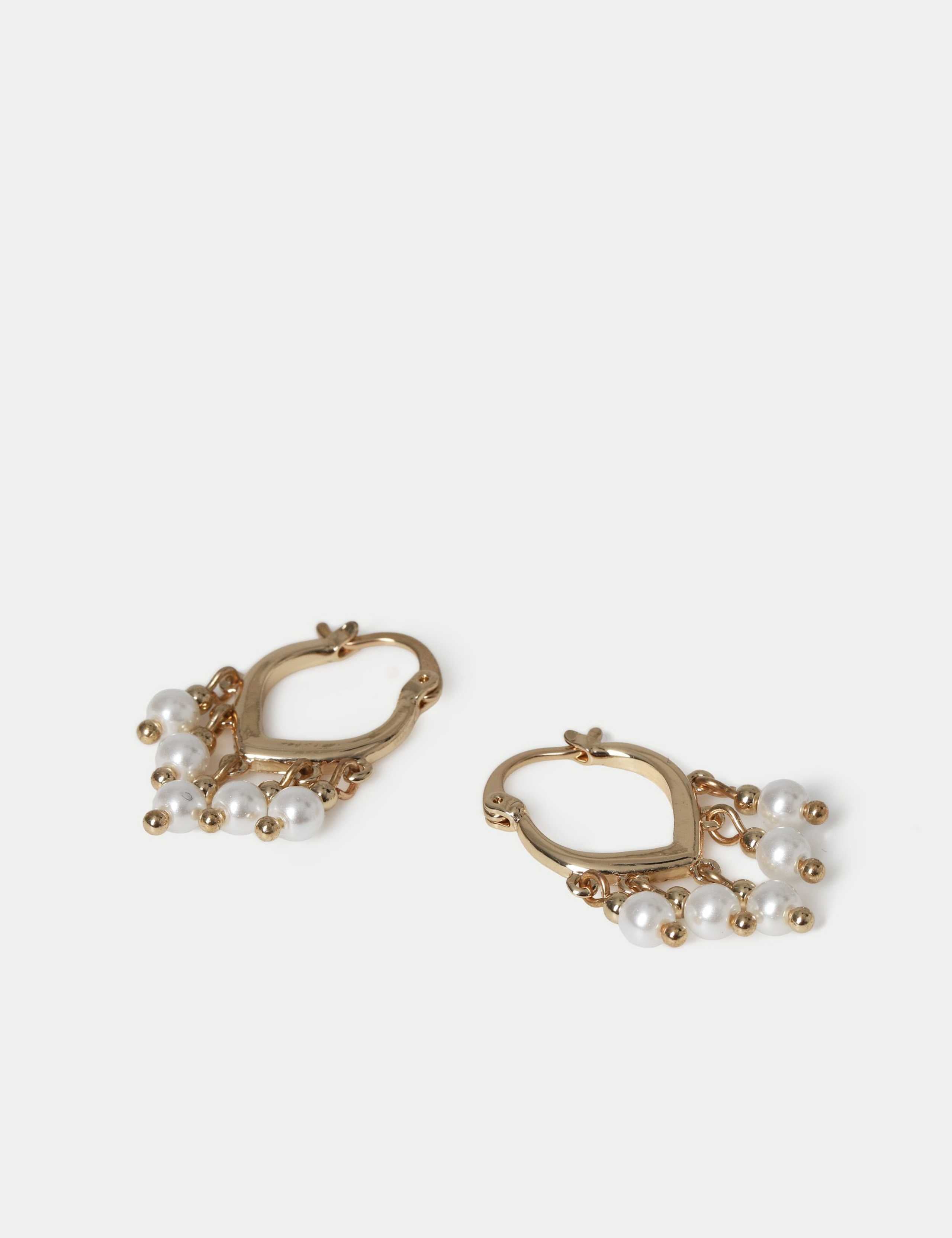 Per Una tassel drop hoop earrings 30mm, UK version