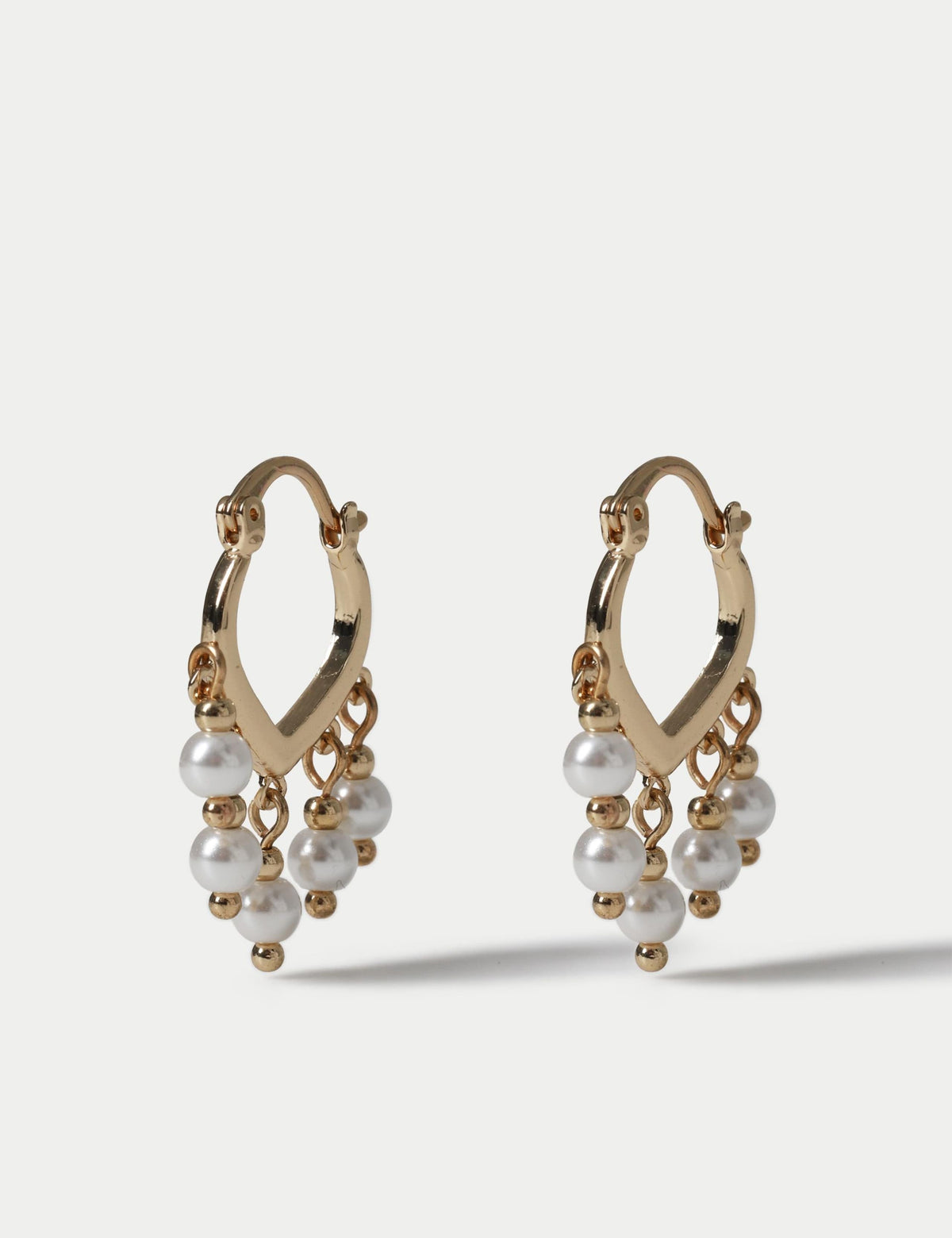 Per Una tassel drop hoop earrings 30mm, UK version