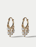 Per Una tassel drop hoop earrings 30mm, UK version