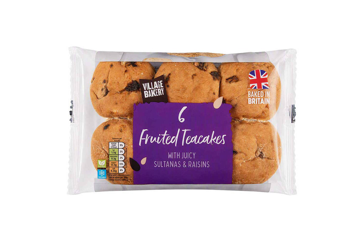 Village Bakery Teacakes nut free - British product