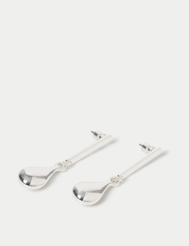 M&S Tear Stick drop earrings with 50mm stud design, UK version