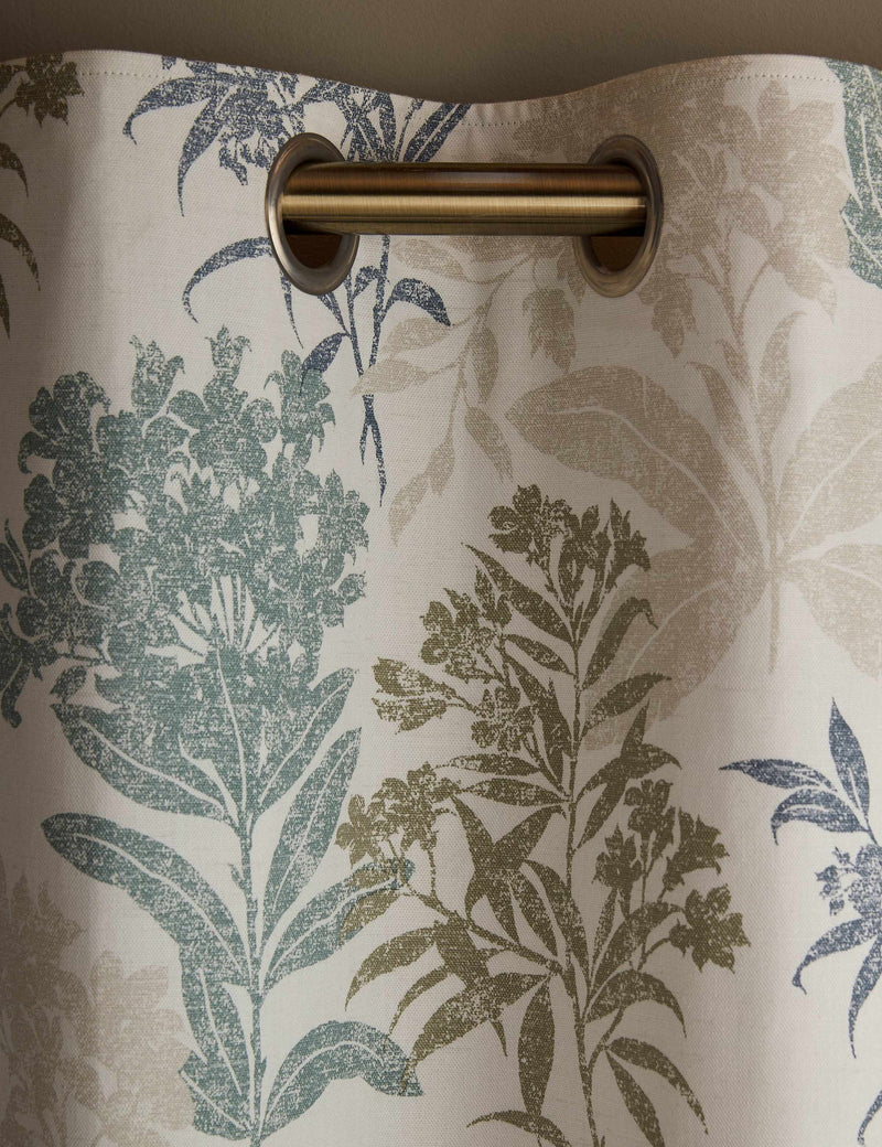 Laura Ashley Tenby pure cotton eyelet blackout curtains, imported from the UK
