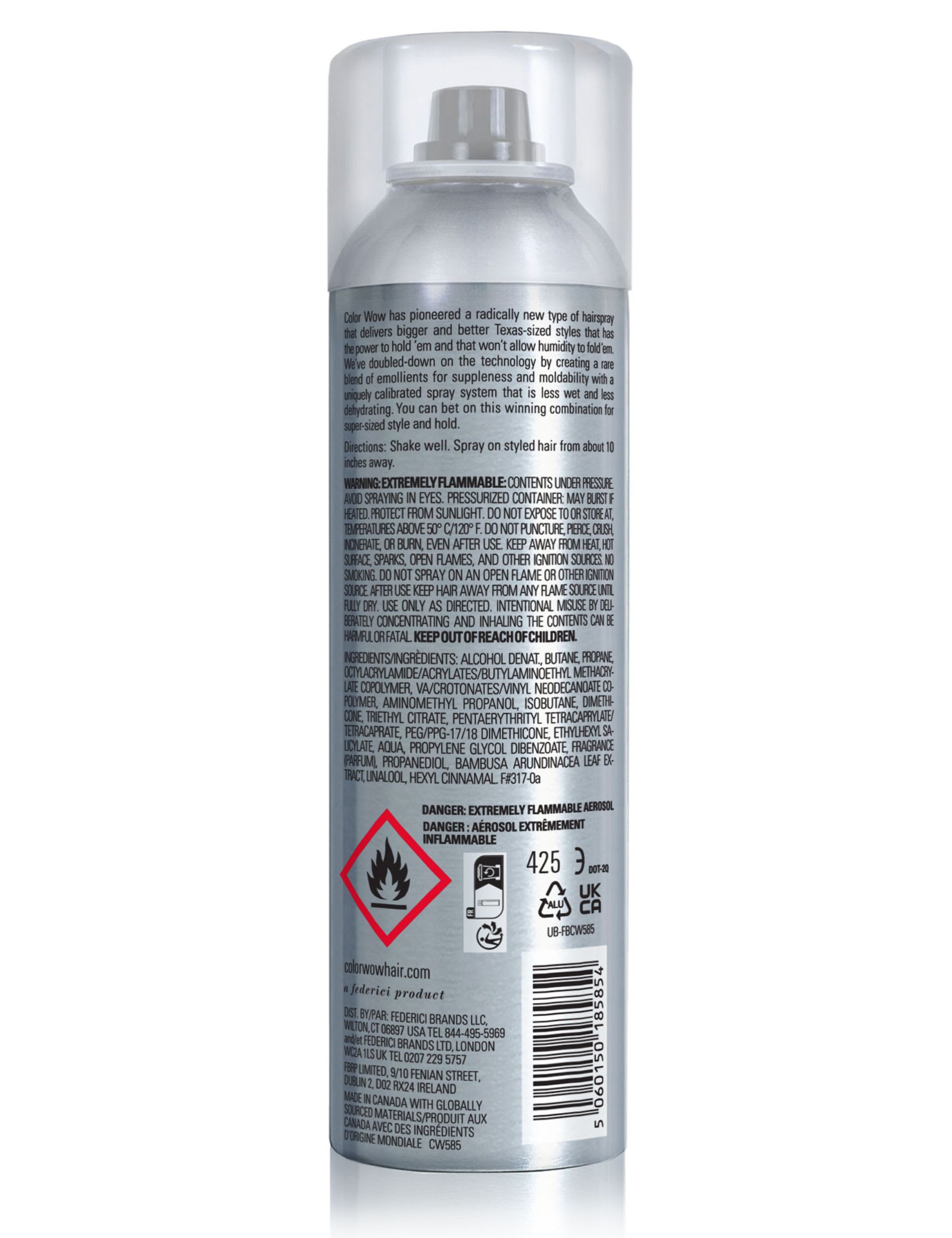 Color Wow Texas Hold'em Big Hold hairspray 234ml (British brand)