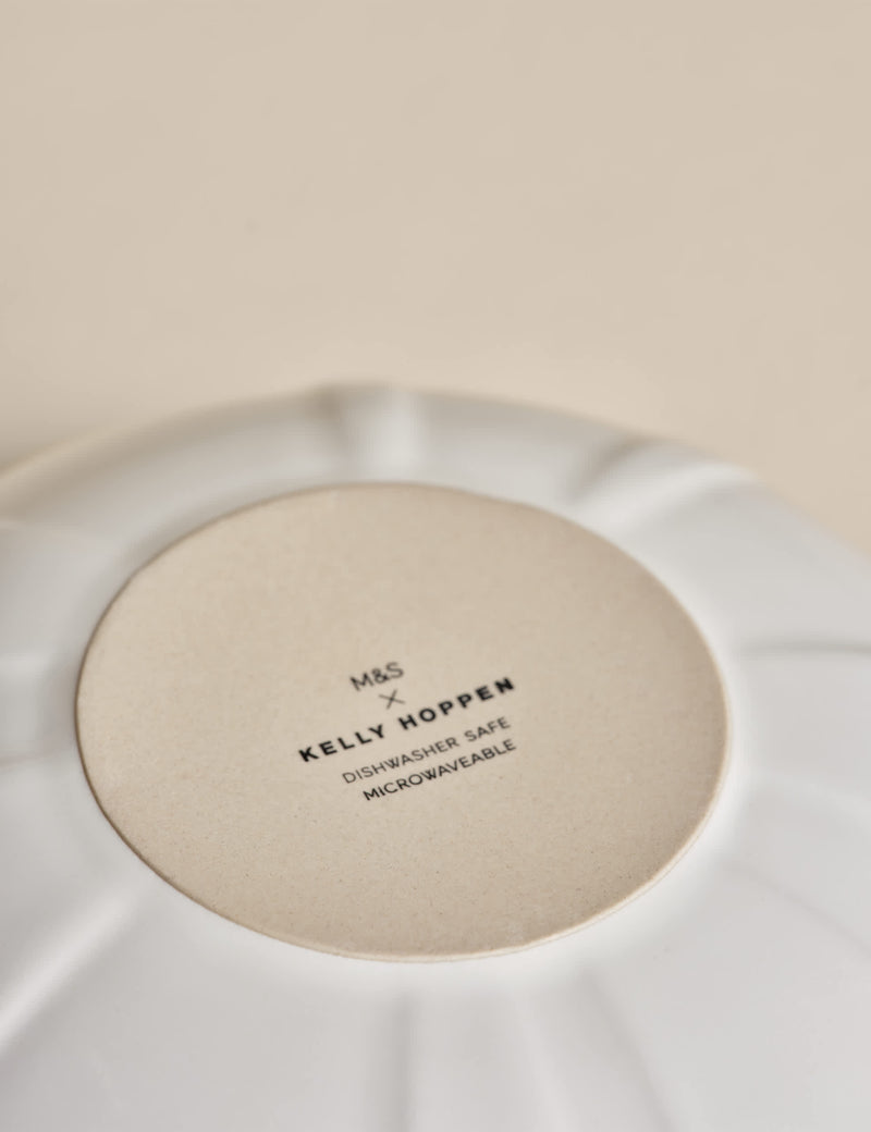 M&S X Kelly Hoppen textured ceramic cereal bowl (British brand)