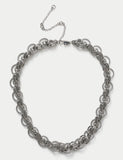 Textured chunky O link necklace, UK version