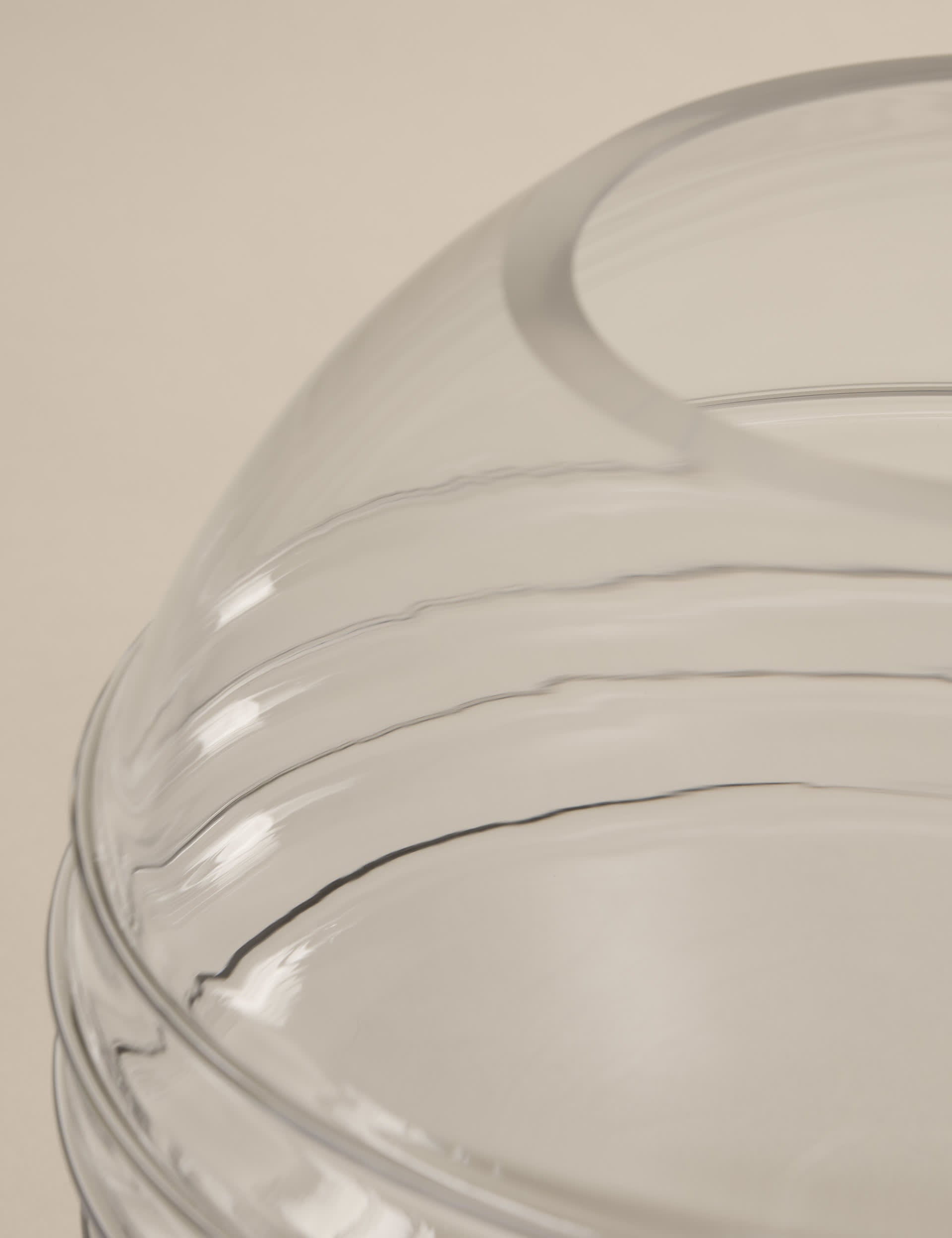 M&S Kelly Hoppen textured globe glass vase 20cm - British product