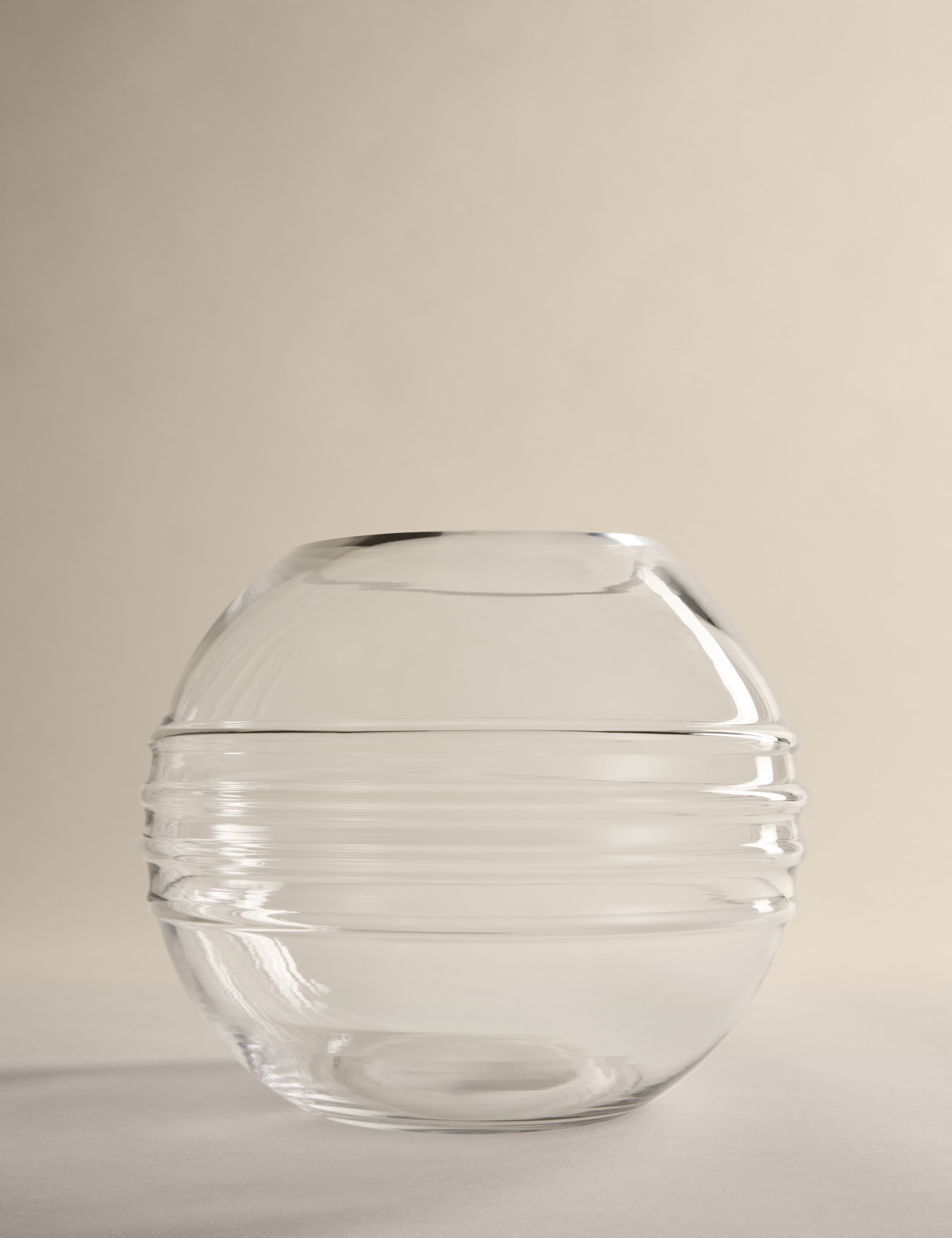 M&S Kelly Hoppen textured globe glass vase 20cm - British product