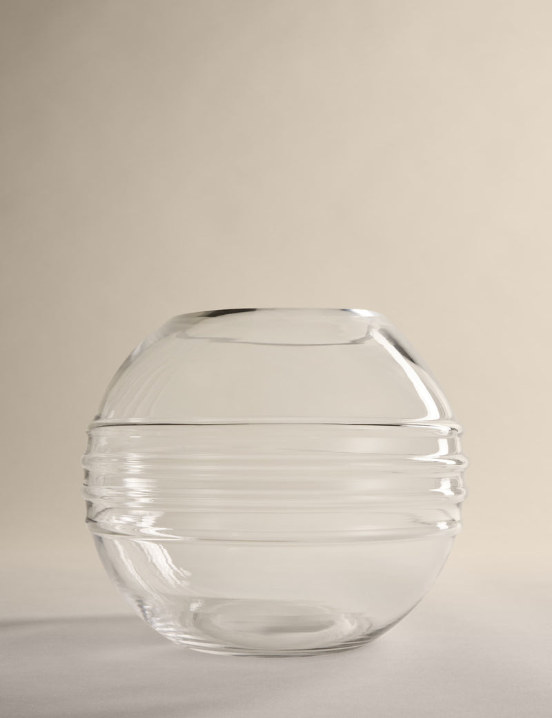 M&S Kelly Hoppen textured globe glass vase 20cm - British product