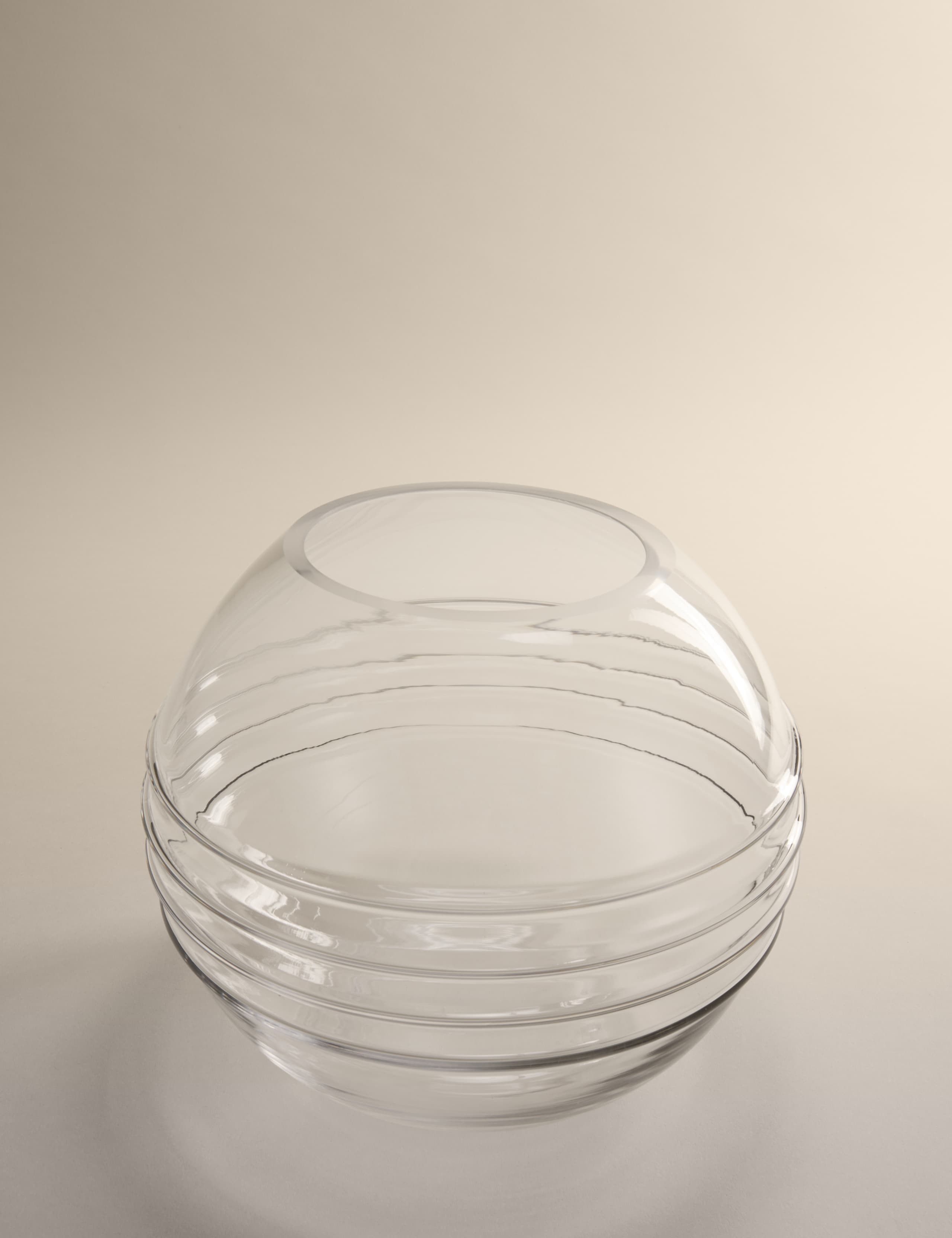 M&S Kelly Hoppen textured globe glass vase 20cm - British product