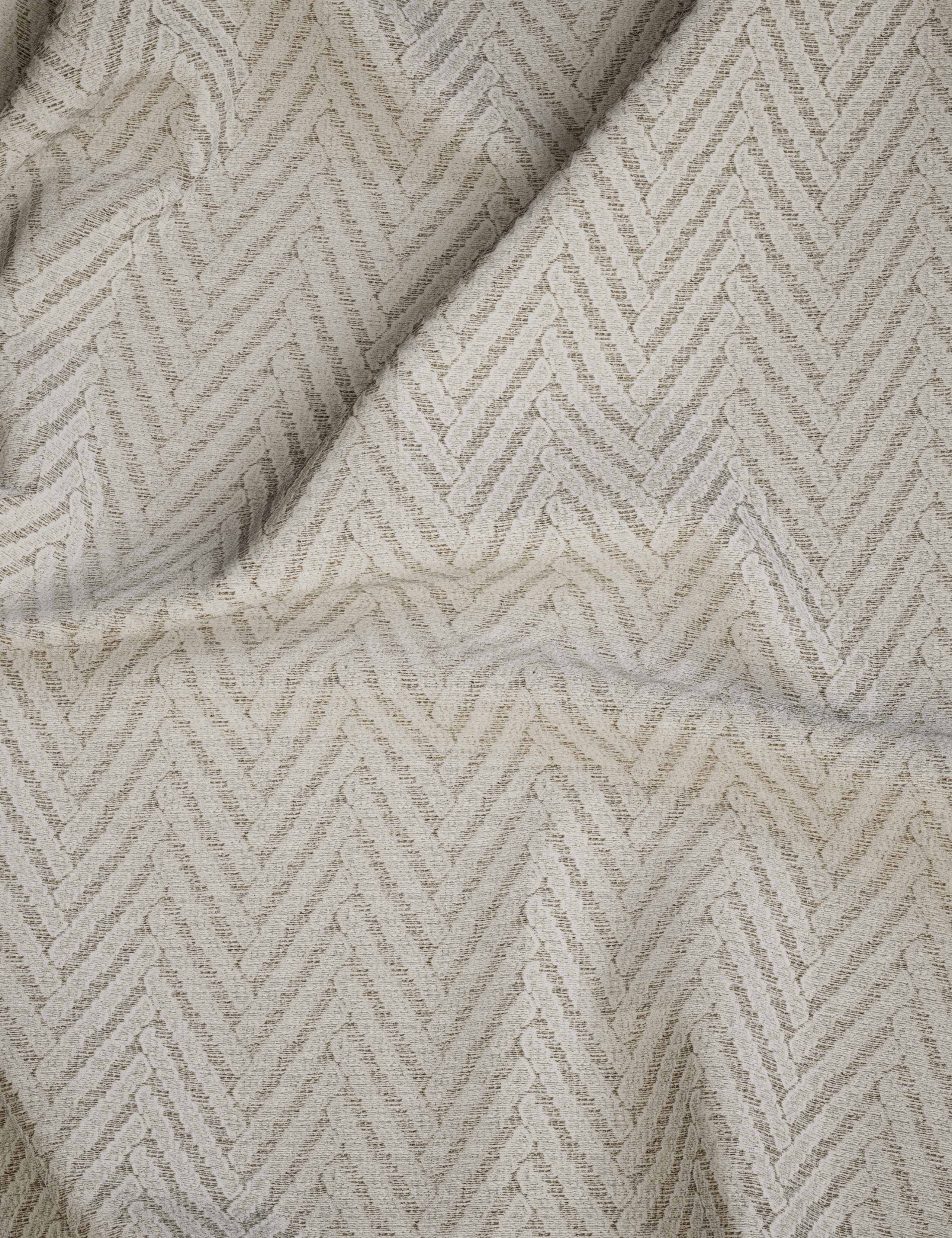 Textured herringbone eyelet curtains (British brand)