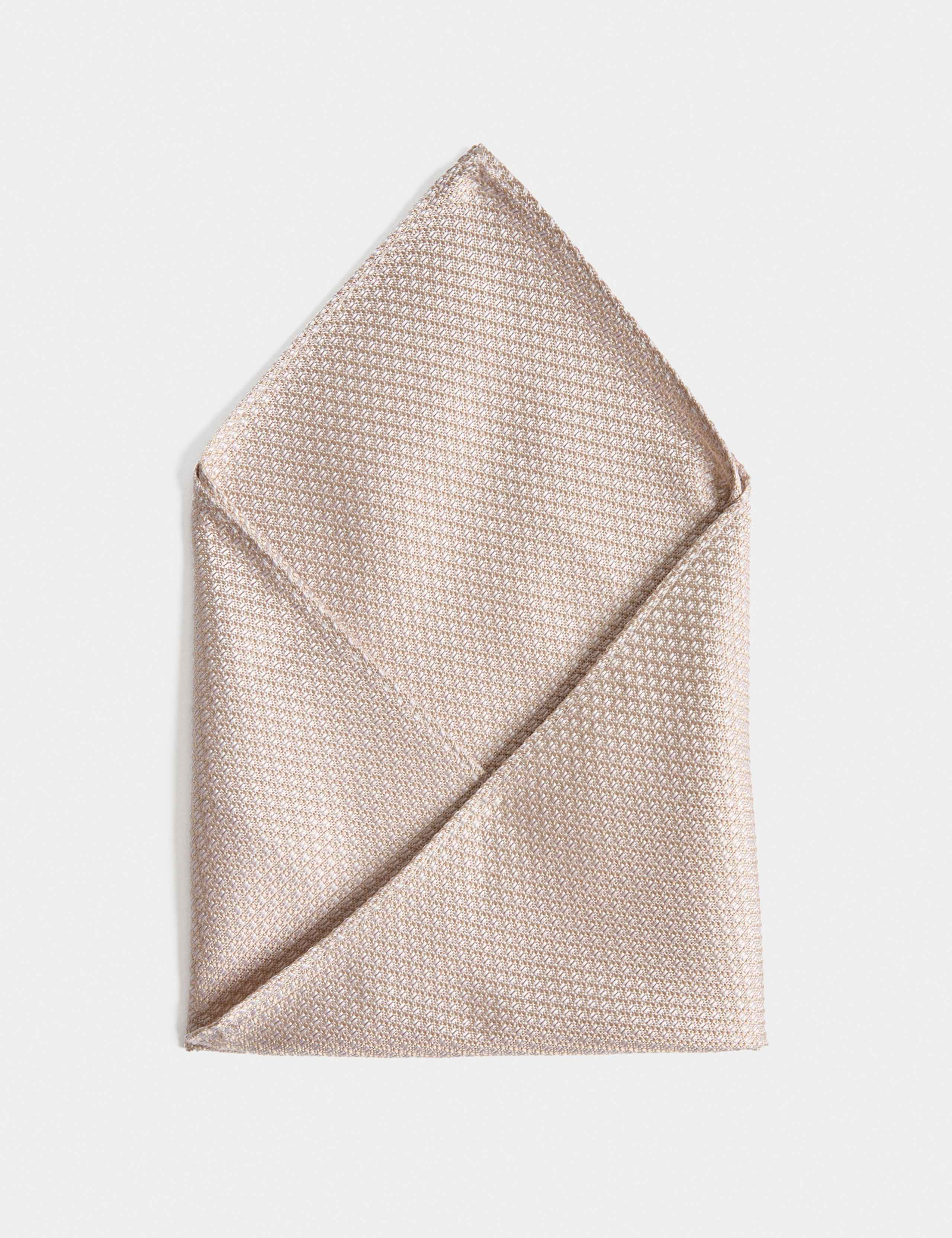 M&S textured silk pocket square (British brand)