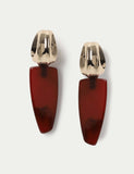 Textured resin drop earrings, UK version