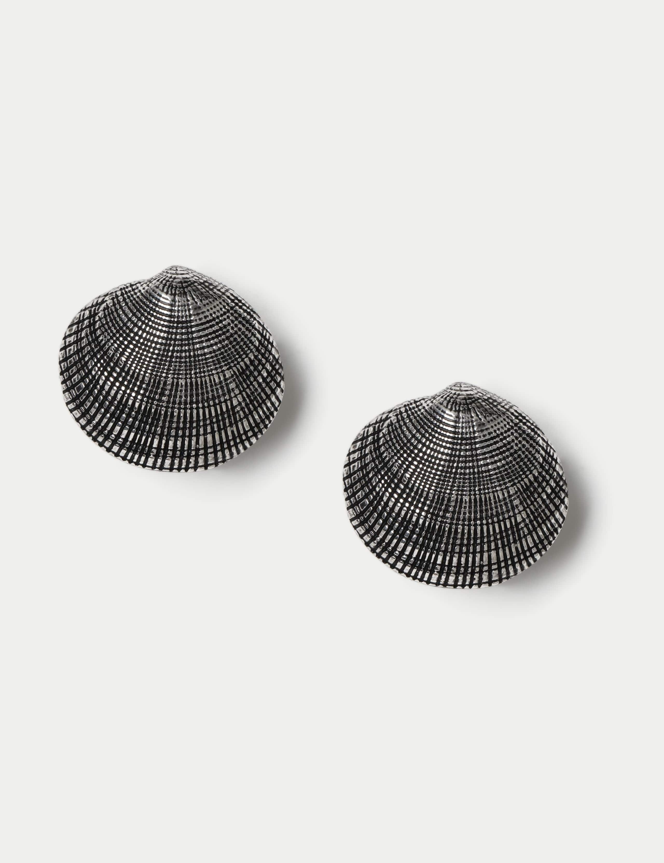 M&S Textured Shell Stud Earrings, UK version