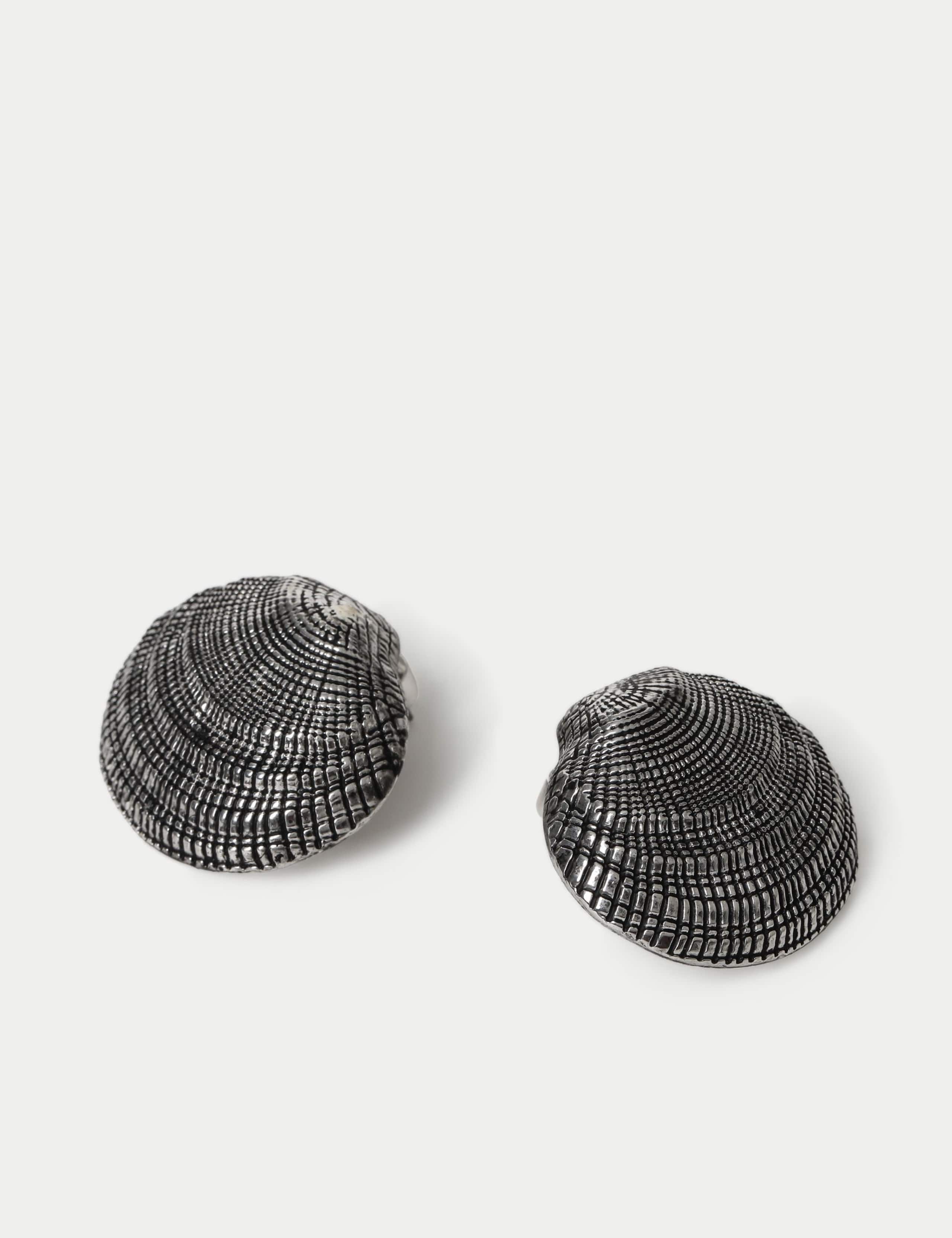 M&S Textured Shell Stud Earrings, UK version