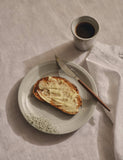 Stoneware dinner plate with spin design 26.8cm (British brand)