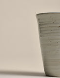 Stoneware mug textured spin handleless 9cm - British product