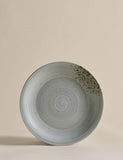 Stoneware textured spin side plate 21.6cm - British product