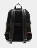 M&S Textured Twill Mix Backpack in cotton and polyurethane, British brand
