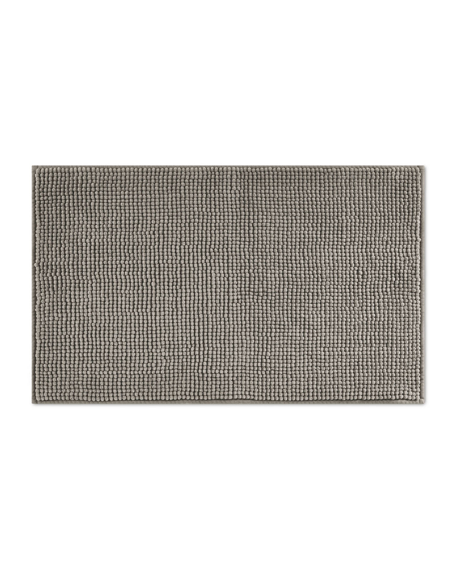 Textured bath mat, 50x80cm, in taupe grey blue or green (British brand)