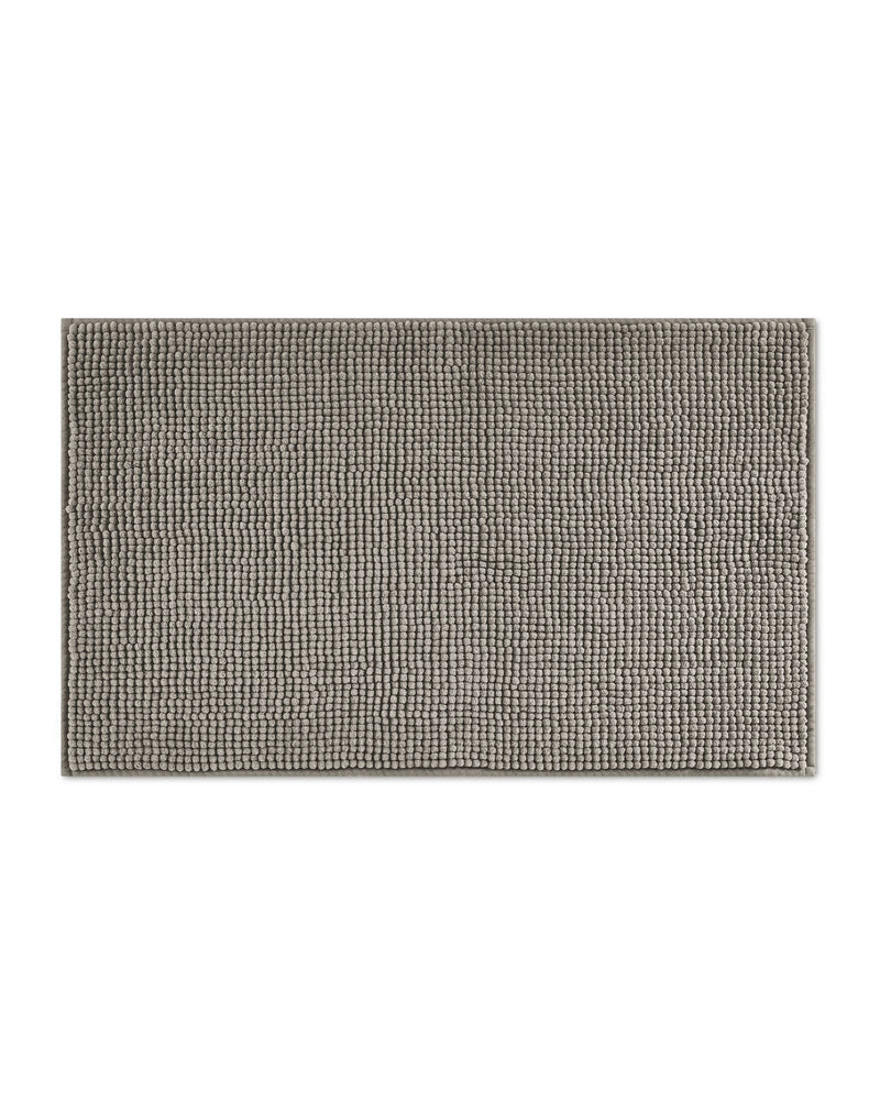 Textured bath mat, 50x80cm, in taupe grey blue or green (British brand)