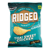 Thai chicken ridged crisps share bag - British product