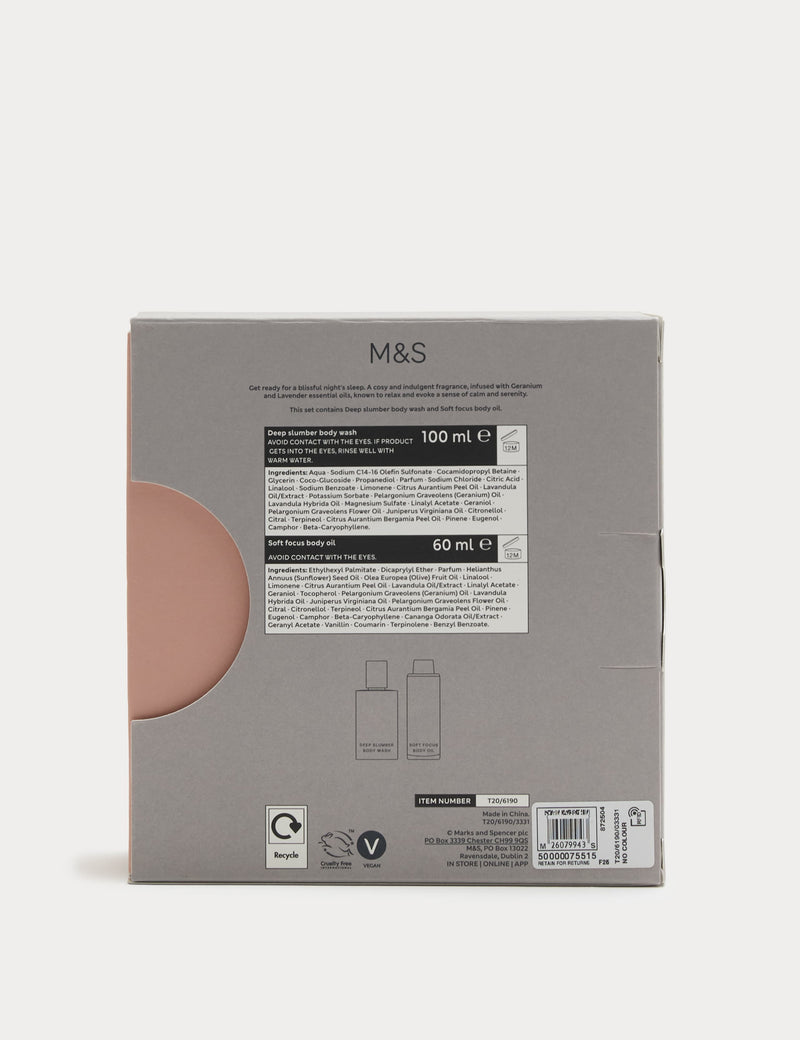 The Bedtime Ritual gift set from &Sleep, imported from the UK