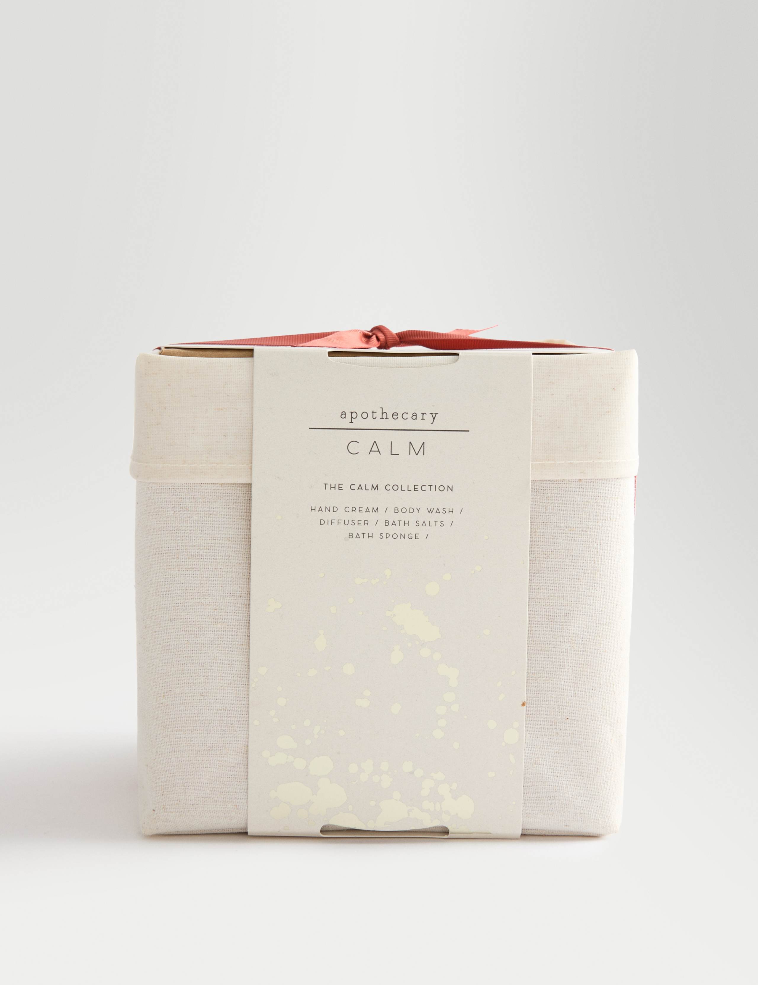 Calm Collection bath and body gift set with lavender and sweet orange scents (British brand)