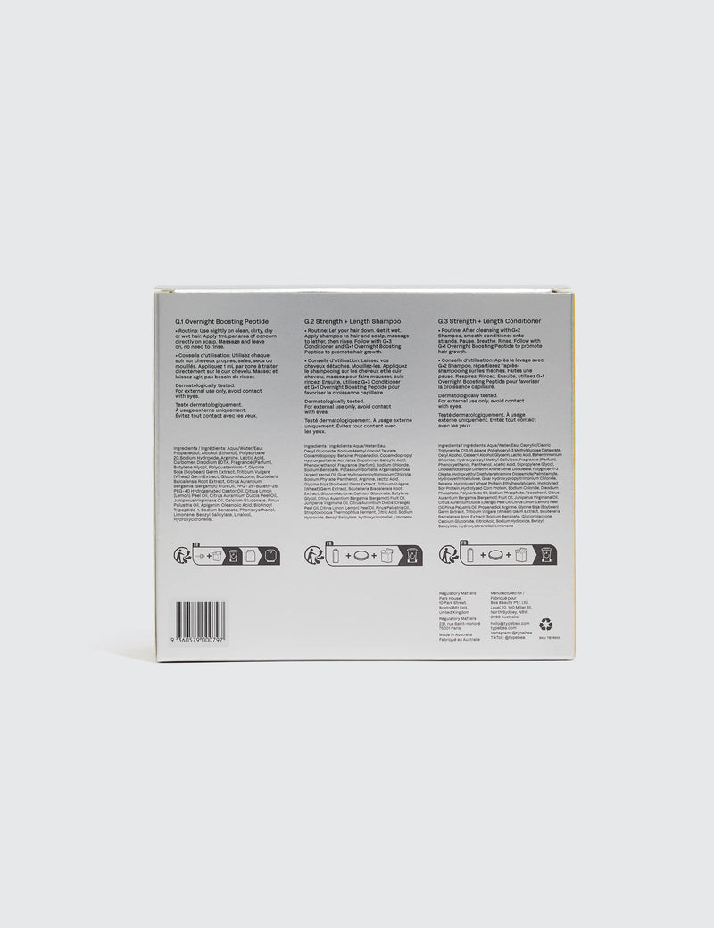 TYPEBEA Daily Growth Kit hair growth set, imported from the UK