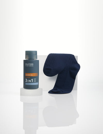 M&S Solutions Energise Duo 3-in-1 Shower Gel and Socks Grooming Kit 300ml- Buy online at McGrocer