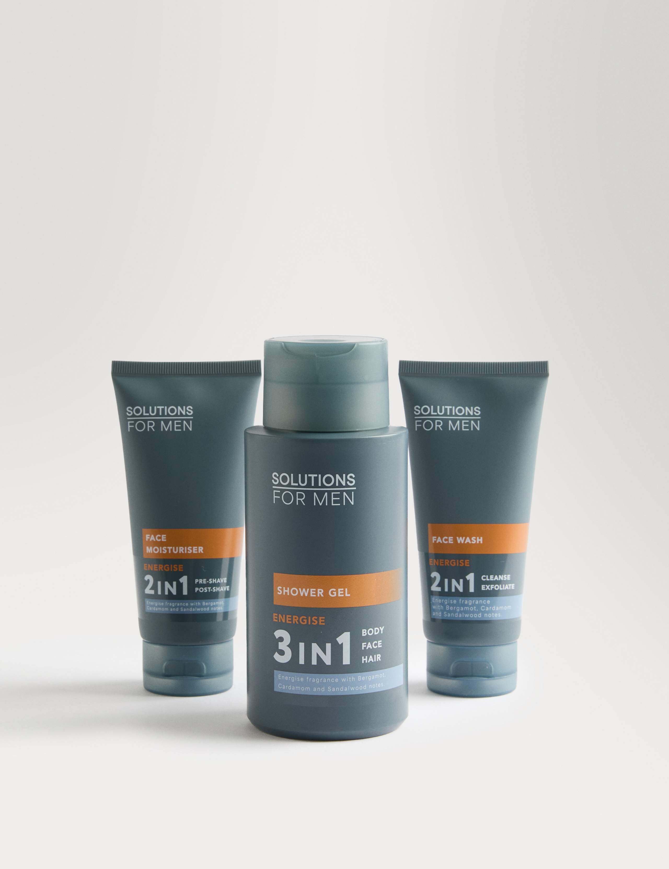 Solutions Energise men's grooming gift set - British product