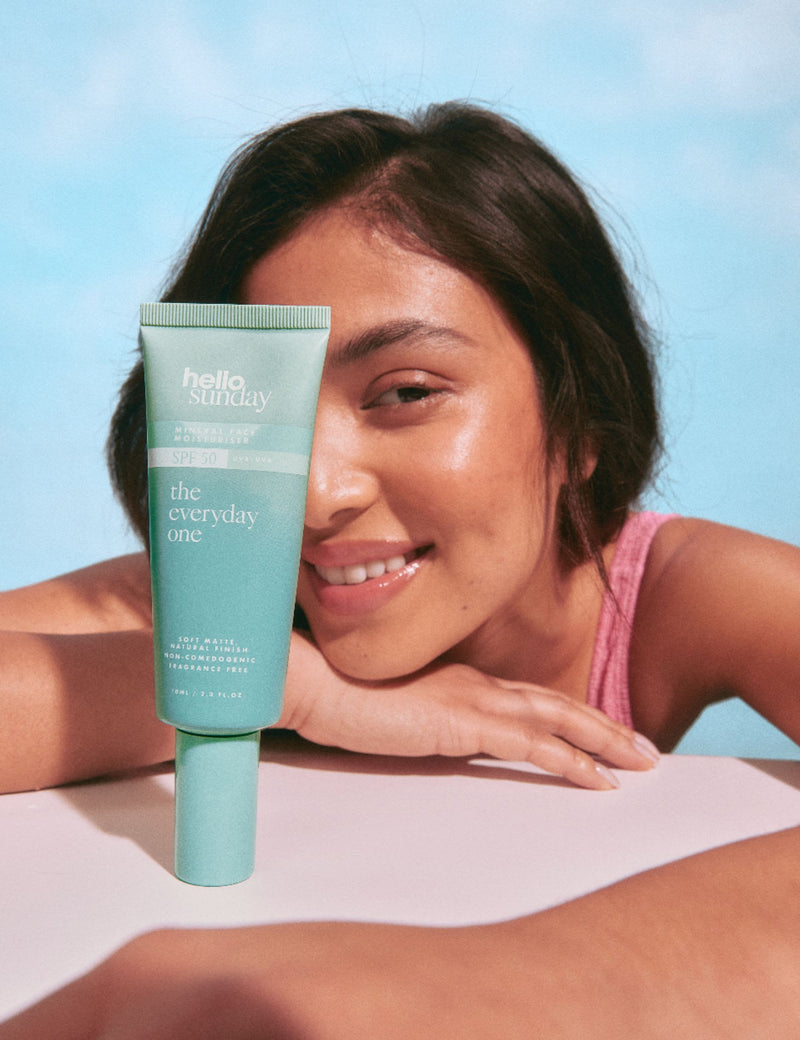 Hello Sunday Face Moisturiser SPF 50 Centella Asiatica 70ml - British product