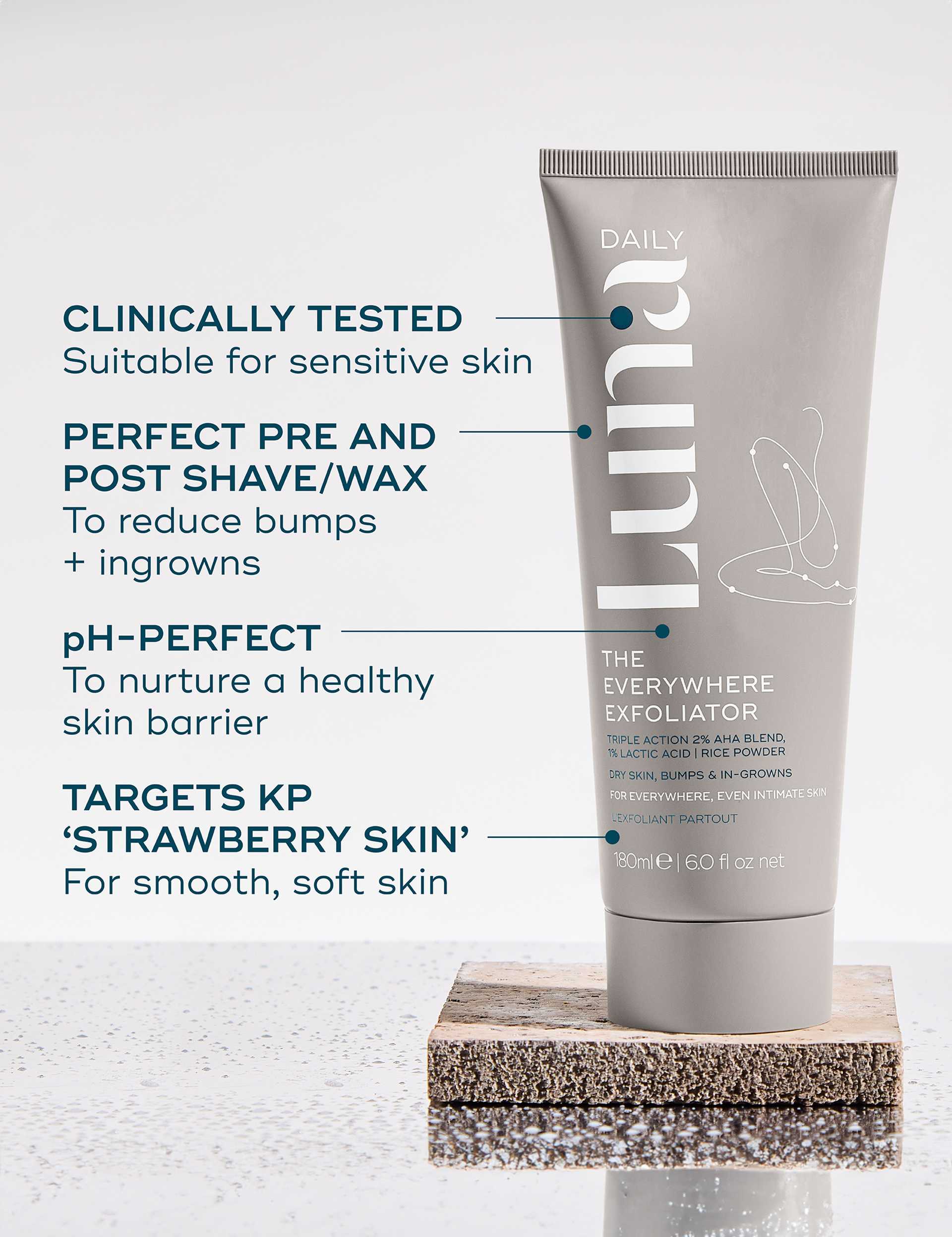Everywhere Exfoliator for KP body scrub 180ml (British brand)