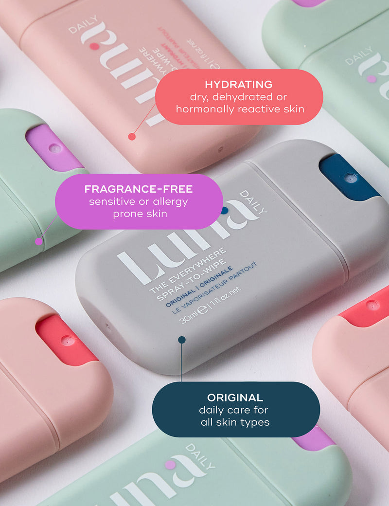 Luna Daily Spray-to-Wipe Original 30ml (British brand)
