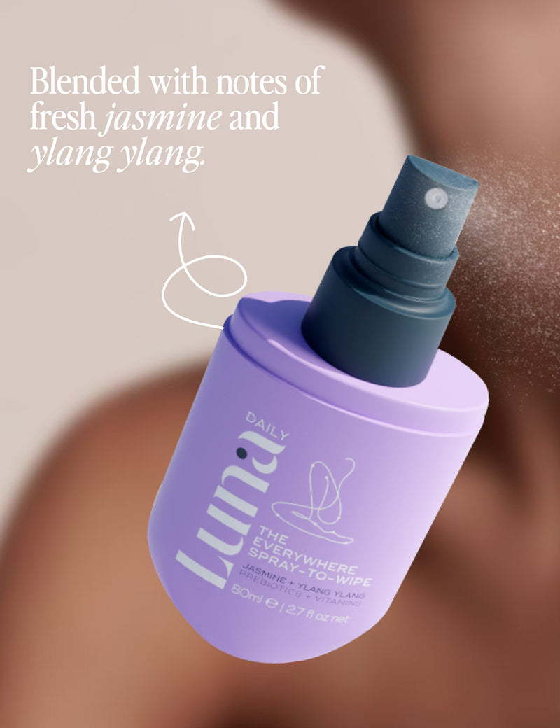 Luna Daily Spray-to-Wipe Original body spray 80ml - British product