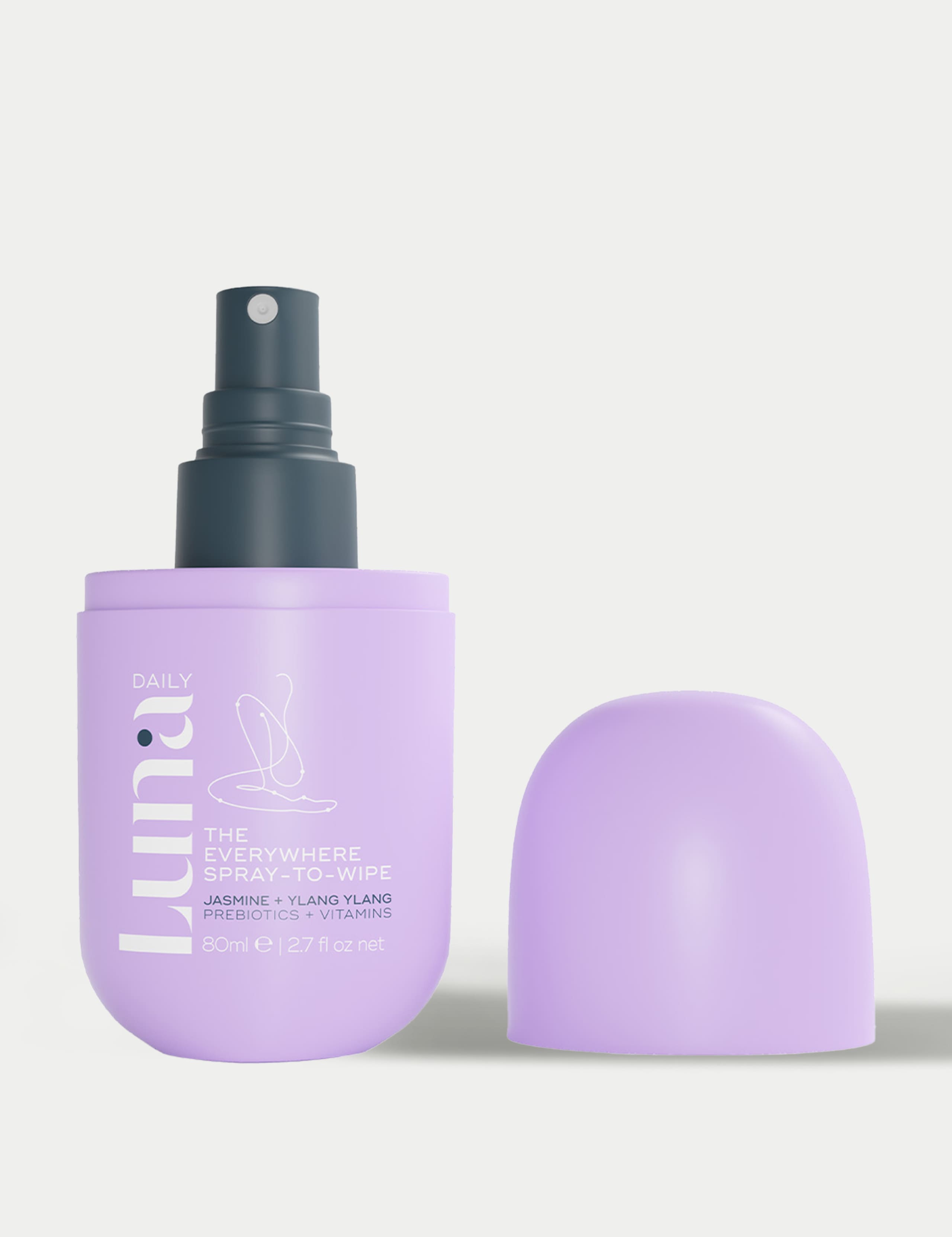 Luna Daily Spray-to-Wipe Original body spray 80ml - British product