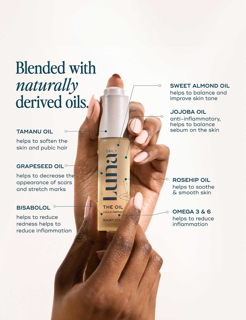Luna Daily Everywhere Wash and Oil kit travel sizes (British brand)