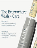 Luna Daily Everywhere Wash and Oil kit travel sizes (British brand)